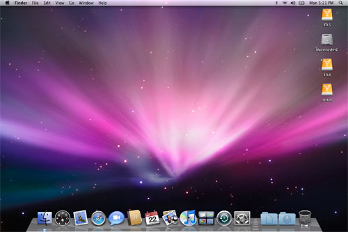 Mac OS X menu bar