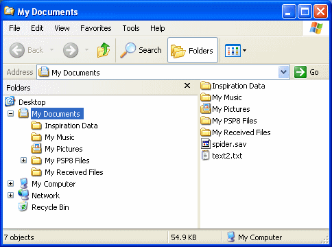 Windows menu bar
